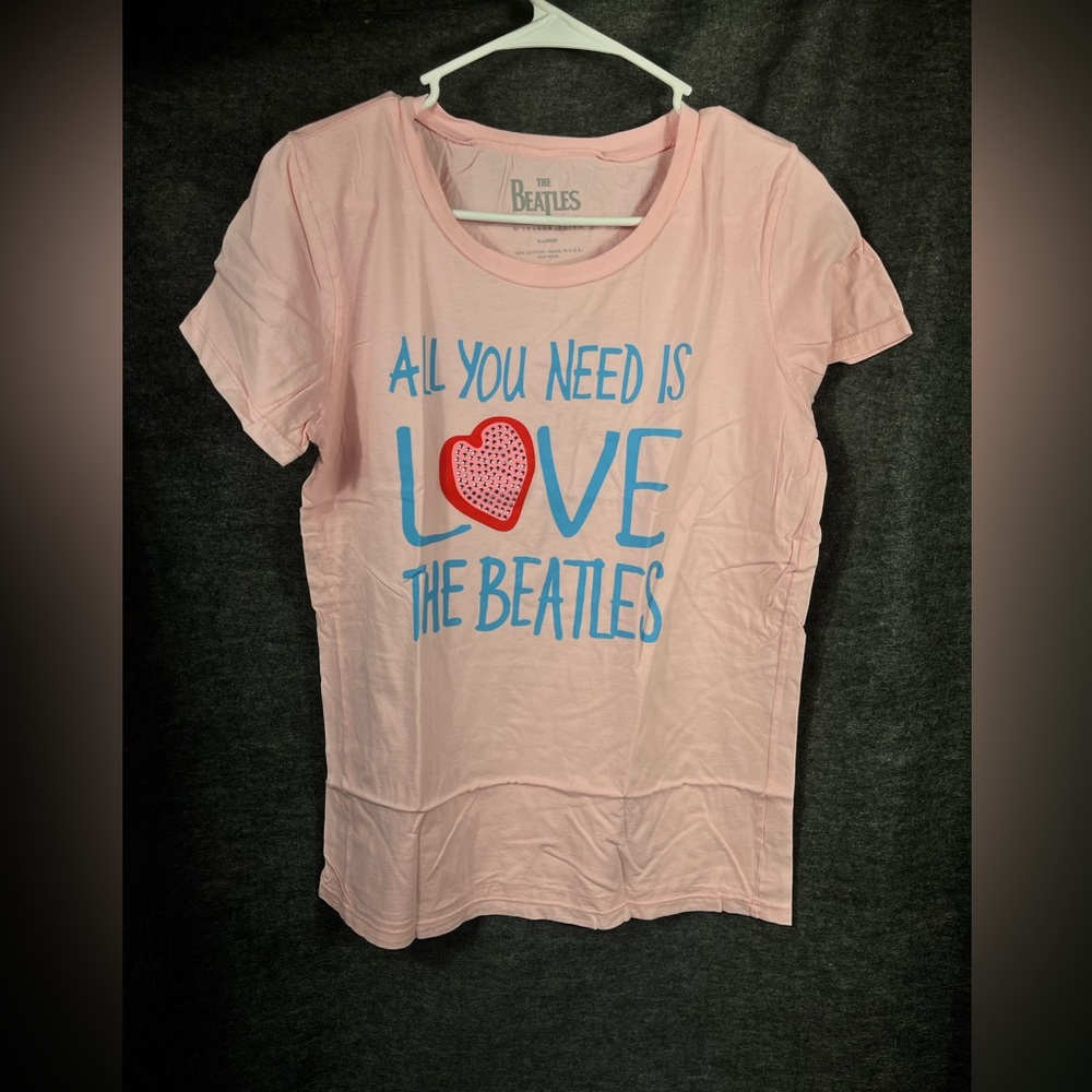 All you needed is love The Beatles woman’s X-Large shirt